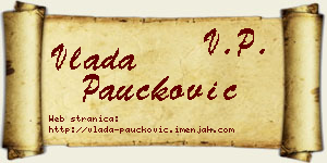Vlada Paučković vizit kartica